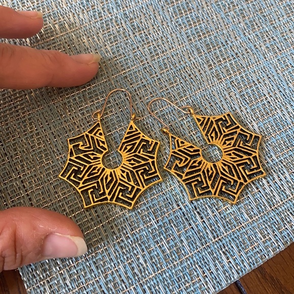 Spider Mandala Earrings - Picture 2 of 5